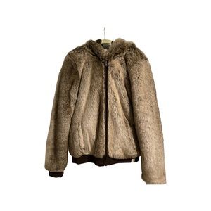 Faux Fur Coat- Reversible